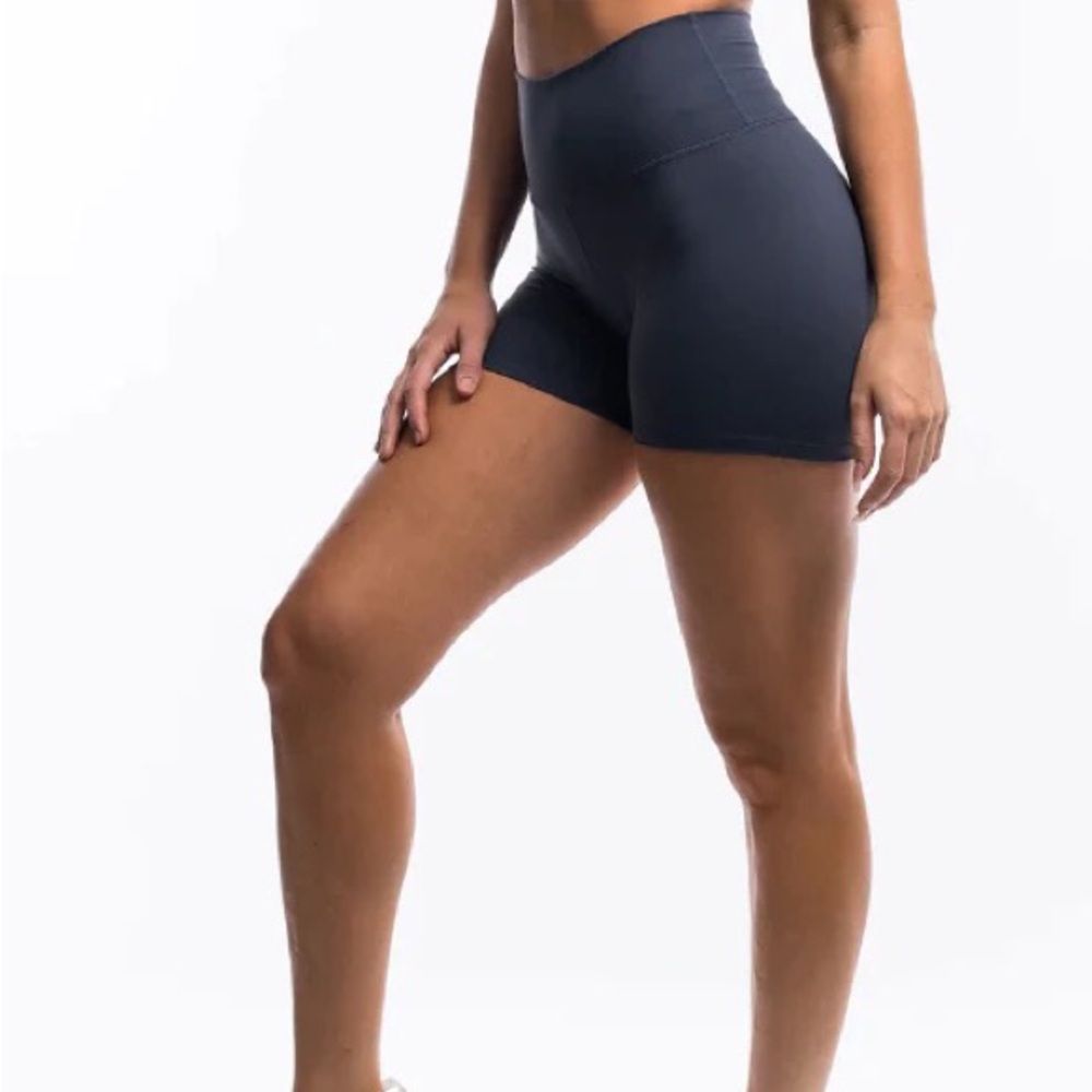 Dark Blue SHAPING High Waisted Squat Proof FIÈRE Shorts